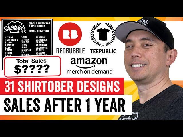 How Many Sales I got with 31 Designs After 1 Year on Print on Demand and What I learned