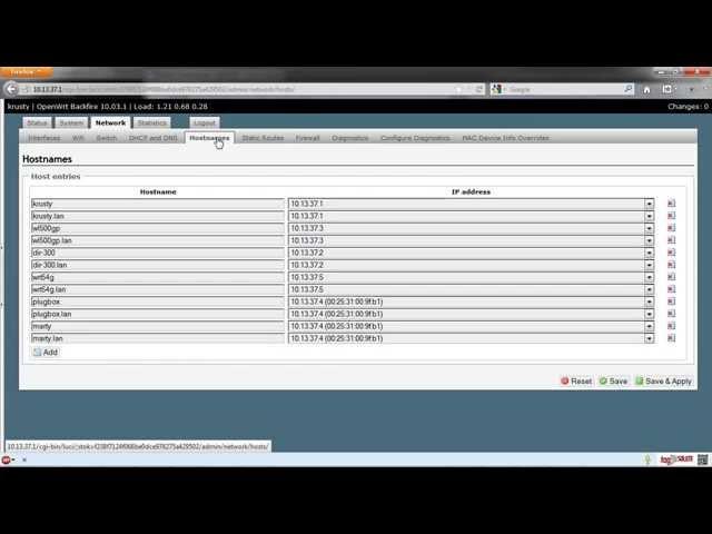 OpenWRT LuCI web interface tour [HD]