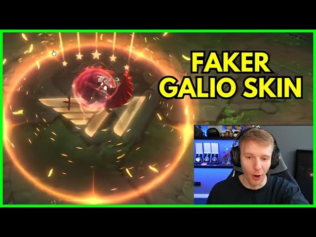 JANKOS Reacts To T1 FAKER GALIO SKIN!