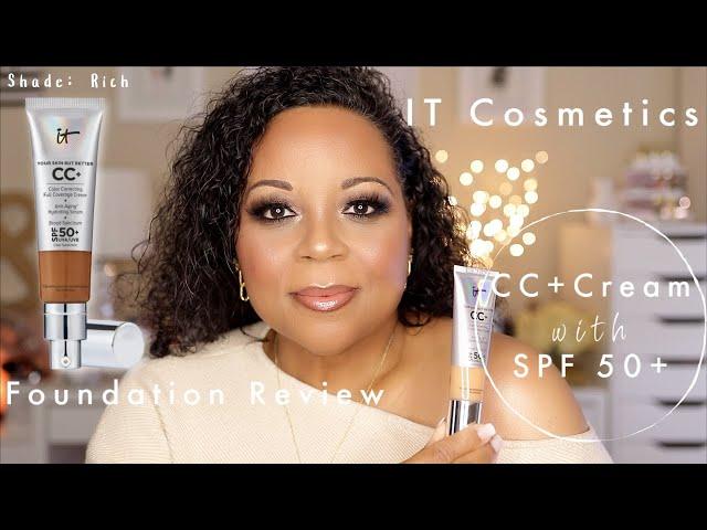 It Cosmetics CC+ Cream with SPF 50+ Foundation Review-Shade Rich | Over 50 | Mind Blowing Results! 