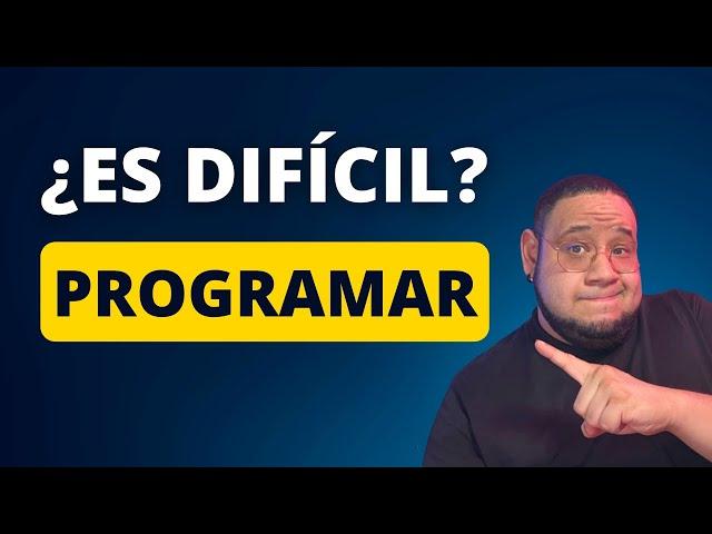 ¿Es DIFÍCIL aprender a programar?