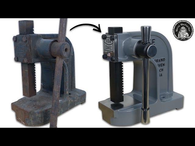 Rusty Deadlocked Arbor Press Restoration - Restoration Videos