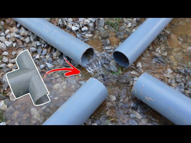 How to handle pvc water pipes connecting large multi-branch water pipes with special accessories