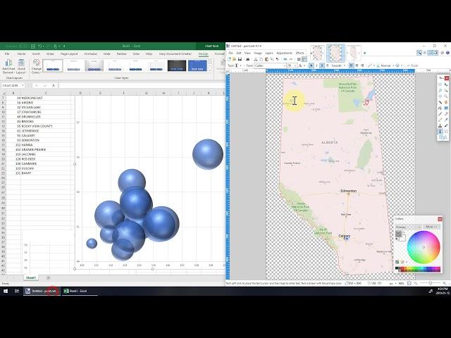 Easy Way To Plot Cities on a Map Using Excel