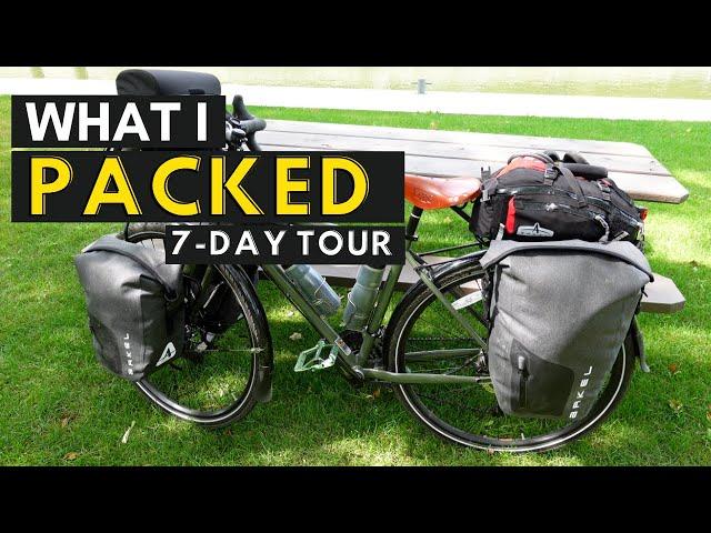 WHAT I PACKED for a 7-Day Bicycle Tour | Solo, Self-Supported Bicycle Touring