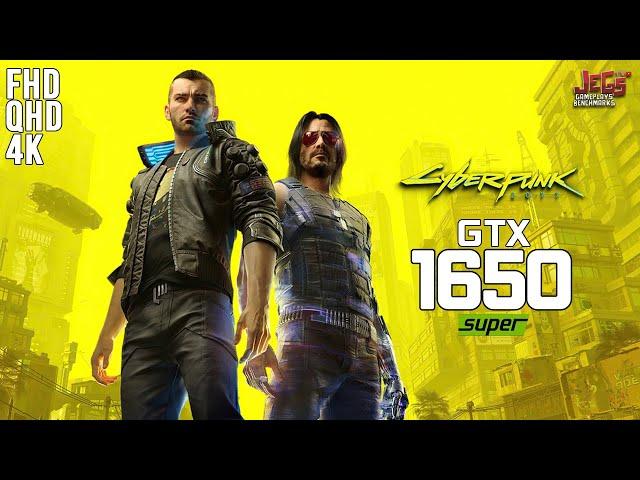 Cyberpunk 2077 on GTX 1650 Super 1080p, 1440p, 2160p benchmarks!