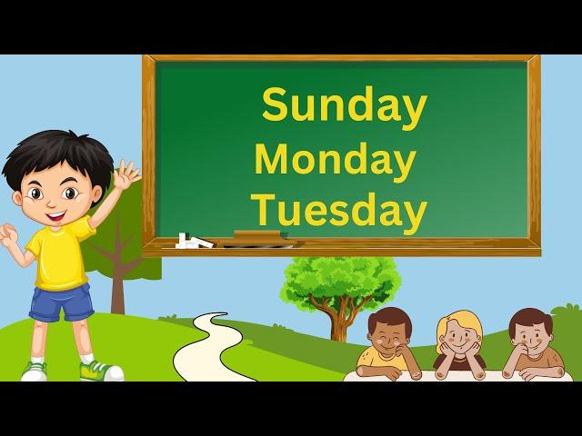 Learn the 7 days of the Week Sunday to Monday | Spelling | Sunday | Josh Kids telugu | week days