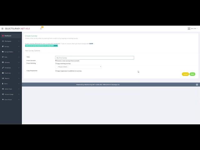 SelectSurvey.NET v5 Video Tutorial: Creating A Survey