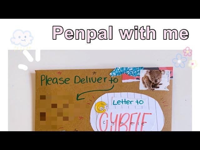 Pen pal with me  / pink and aqua theme