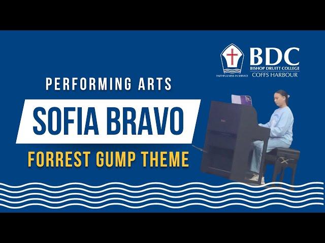 Sofia Bravo plays the Forrest Gump Theme.