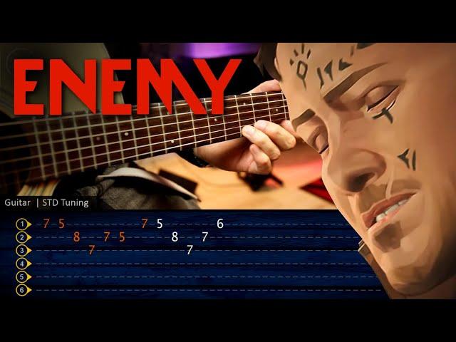 Enemy (Arcane: League of Legends) - Imagine Dragons & JID Guitar TAB |  Tutorial Cover Chirstianvib