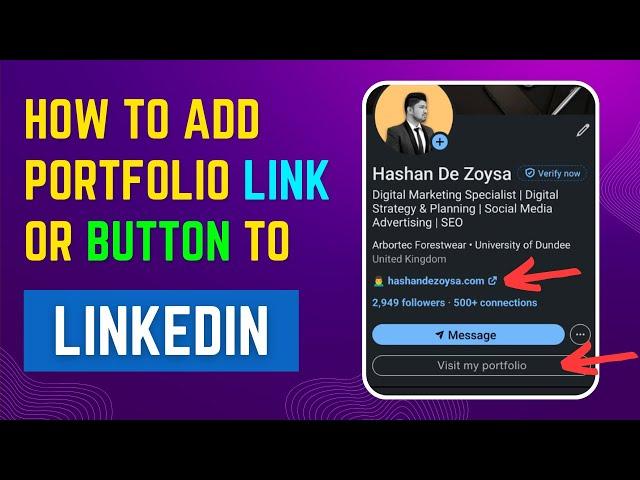 Add portfolio Link to LinkedIn Profile 2024