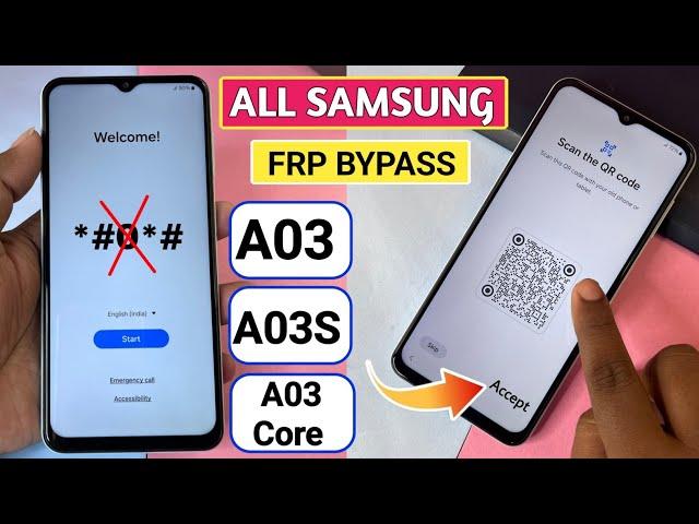 Samsung A03, A03 Core FRP Bypass 2024 Android 13 Without Pc || Samsung Frp Bypass 2024 - No TalkBack