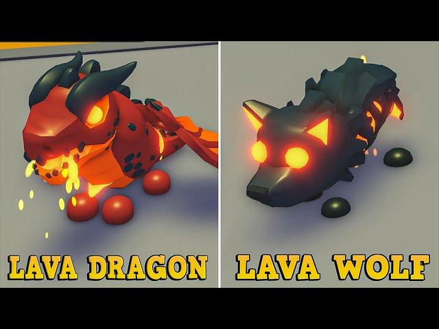 Lava Wolf vs Lava Dragon Comparison | Adopt Me