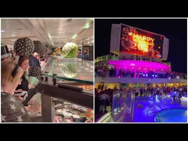 Princess Cruises NYE Late Night Buffet + Party (2024 Regal Princess)