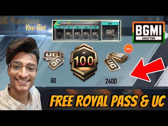 FREE 300+ UC IN BGMI - UNLIMITED UC EARN TIPS & TRICKS - FREE A8 ROYAL PASS WITH LIVE PROOF