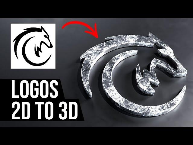 Easy 3D Logos in Blender: Use Any 2d Image