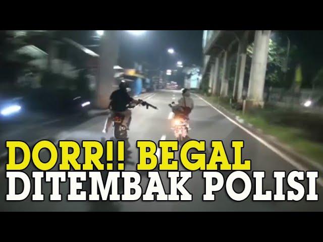 VIDEO Dua Begal Bermotor Ditembak, Setelah Merampok Sepeda Motor Remaja di Daerah Cakung