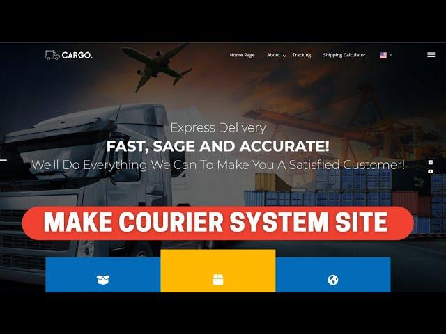 Complete Courier Management System || Build Product Shipment Website || Cargo Pro Script Install