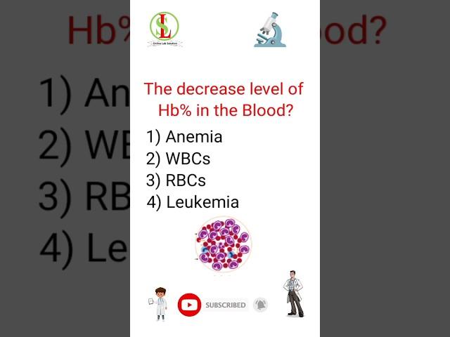 Hematology MCQS & Answer  Lab Technician Exam Questions & Answer  DMLT Question #medicalshorts#lab