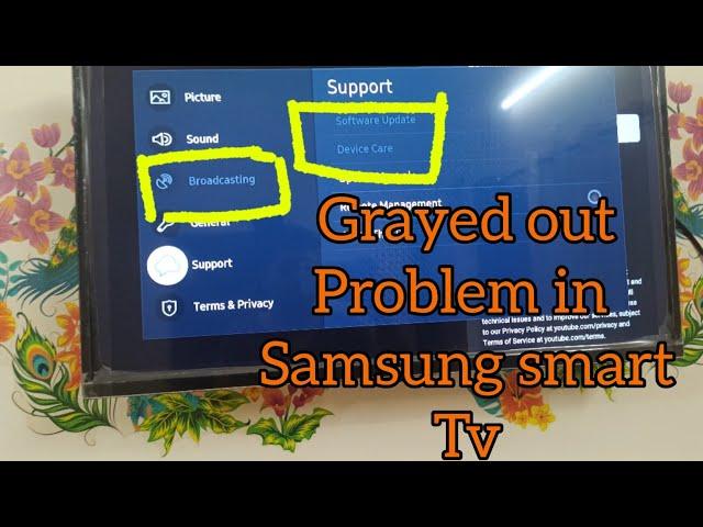 solve greyed out problem in samsung smart tv #samsungsmarttv