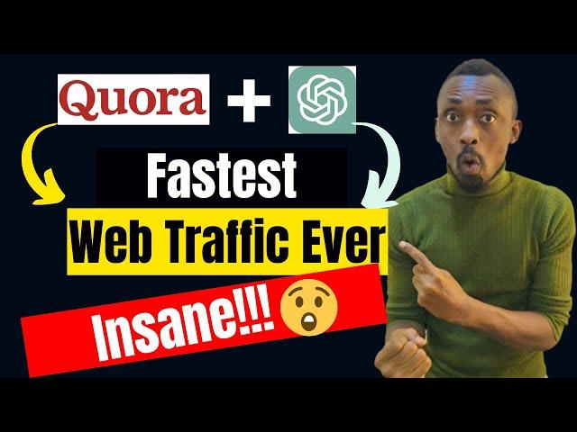 Get Your First 20k Website Traffic With This Quora + ChatGPT Hack!