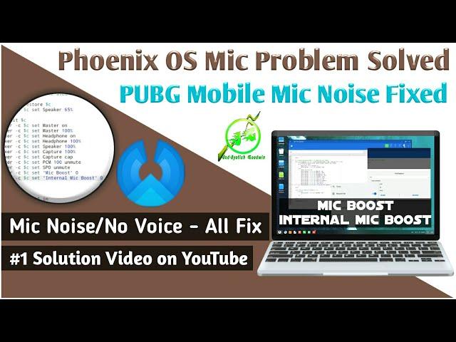 Phoenix OS Fix Microphone Problem, Phoenix PUBG Mic Not Working Fix