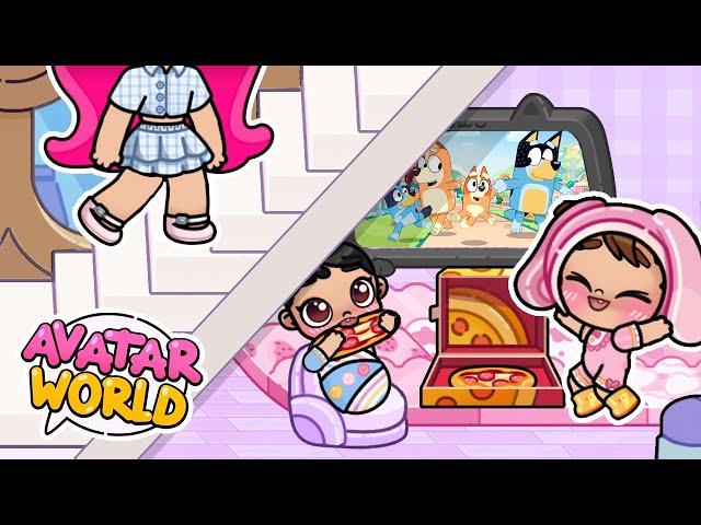 ANITA Y SOFÍA HACEN UNA PIJAMADA REAL en AVATAR WORLD | Sol Games