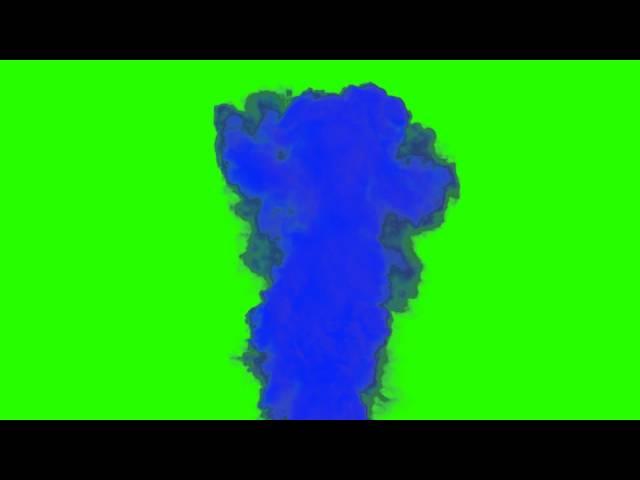blue smoke green screen free stock footage