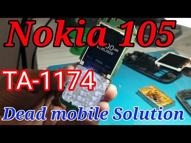 Nokia 105 dead No Power On Problem Fixed. How To Repair Nokia Ta-1174 GRZ