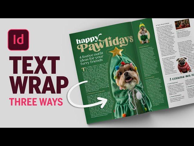 Apply Text Wrap three ways in Adobe InDesign