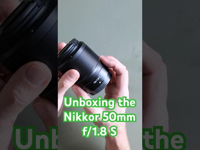 Unboxing the Nikkor 50mm f/1.8 S for the Nikon Z mount #nikon #photography #nikonphotography