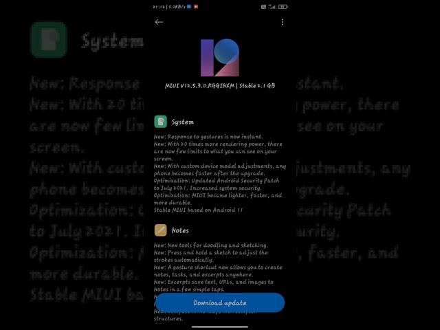 Redmi note 8 pro Miui 12.5 With android 11 Update for Public.