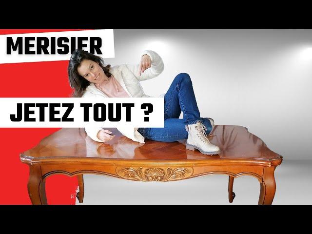 RELOOKER un meuble en MERISIER - OUI c'est POSSIBLE - complet