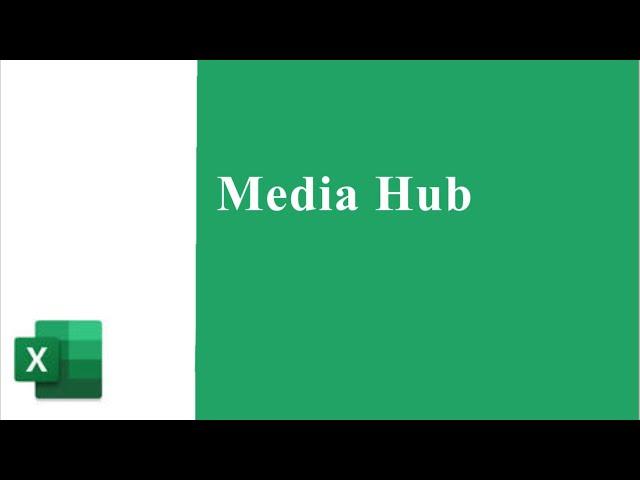 Tutorial on ||Media Hub Excel Project|| on Mac in excel