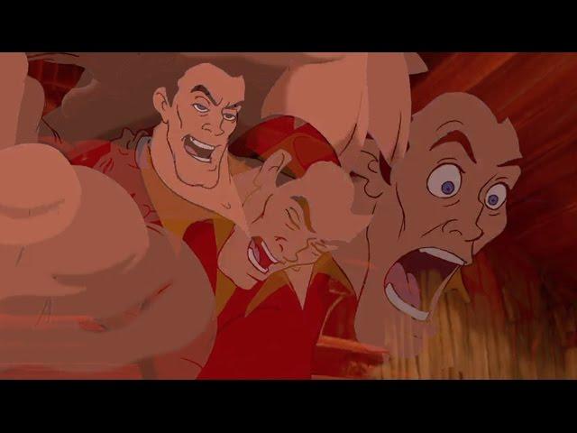 Gaston but every time they say Gaston the frames trail even more