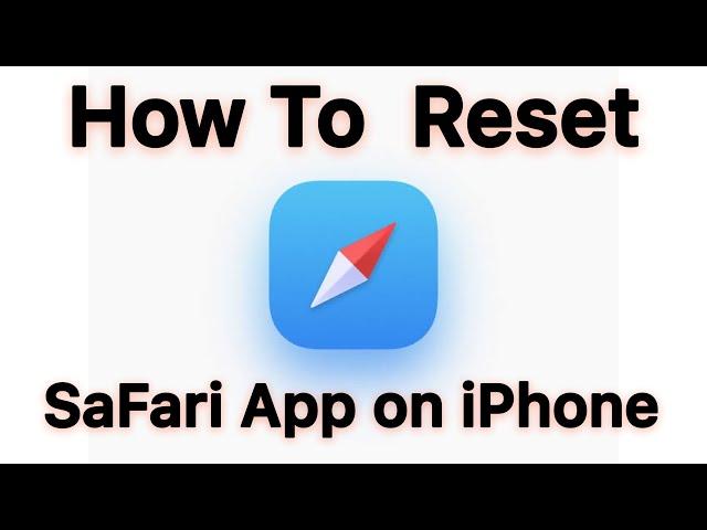 Reset Safari Browser On iPhone & iPad ( How To Reset Safari Browser on iPhone in iOS 13 & 14 )