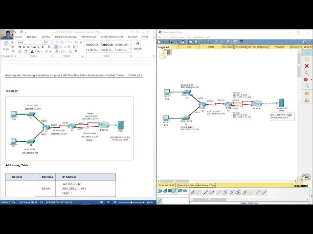 Routing and Switching Essentials Chapter 2 Practice Skills Assessment