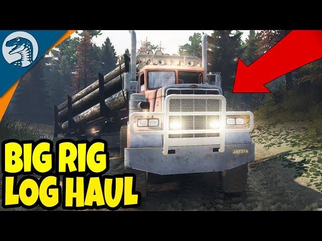 HUGE MOUNTAIN LOGGING, TRUCKS OFF-ROAD HAUL | SpinTires Multiplayer Gameplay