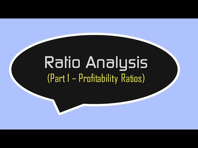 Profitability Ratios - Higher Business Management