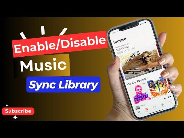 How to Enable/Disable Music Sync Library on iPhone  | Turn Off iCloud Music Library