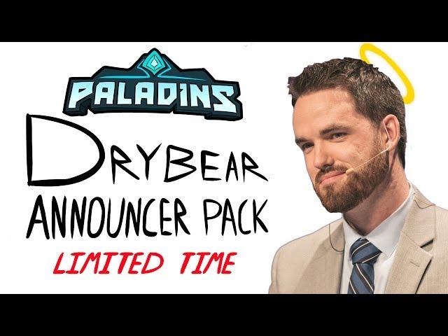 Paladins - Drybear Announcer Pack - Available for 1 Gold!