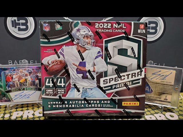 2022 Spectra Football Hobby Box Opening! 8 Hits per Box!