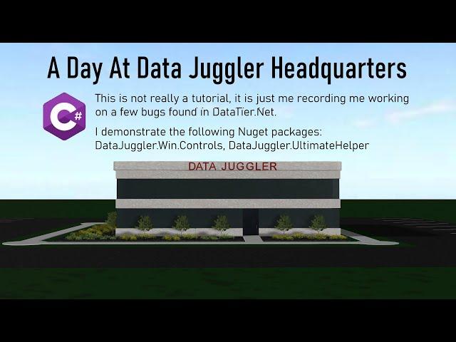 A Day At Data Juggler headquarters- Fixing Bugs in DataTier.Net