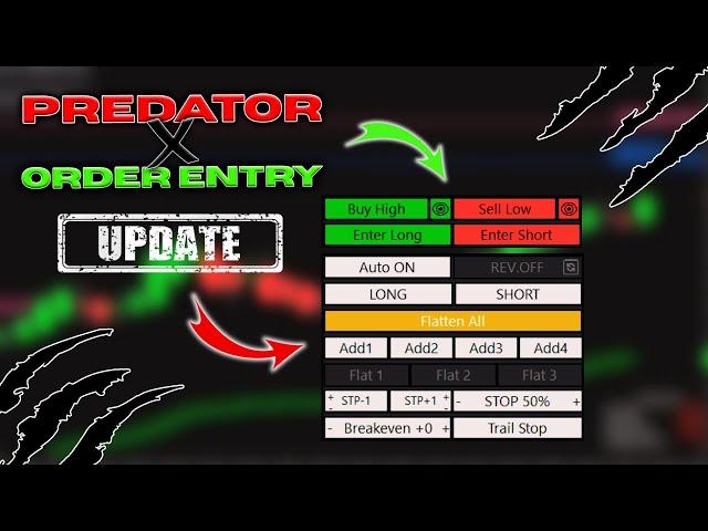 NinjaTrader Chart Trader Updates With Predator X Order Entry