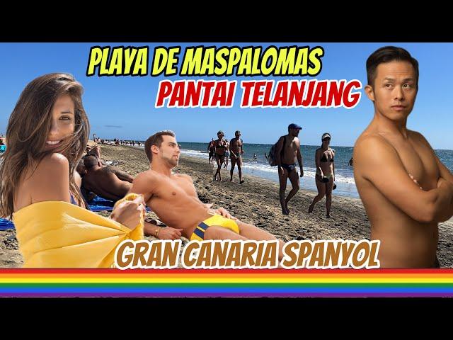 PLAYA DE MASPALOMAS NUDE BEACH GRAN CANARIA | GAY BEACH SPAIN