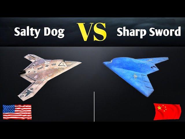 X-47B (Salty Dog) Vs Hongdu GJ-11(Sharp Sword) Stealth Combat Drone