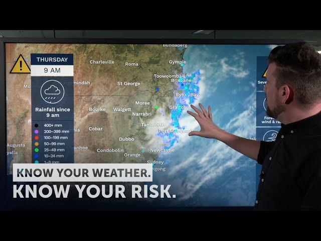 Severe Weather Update: Heavy rain increasing flood threat in NSW 22 September 2022.