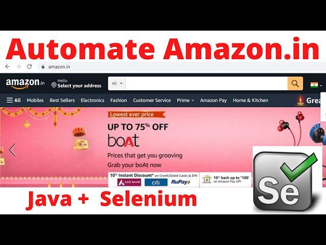 How to Automate Amazon Website with Selenium