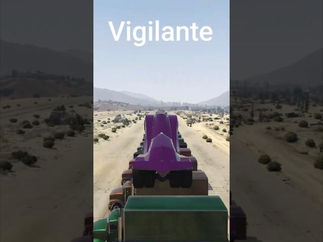 Scramjet vs Vigilante vs rocket Voltic vs 50 Trucks #shorts #gta5